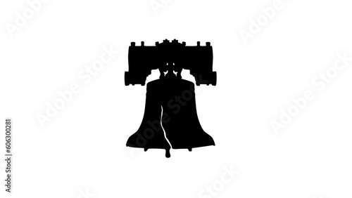 Liberty Bell silhouette photo