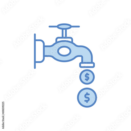 Liquid Assets icon vector stock illustration.