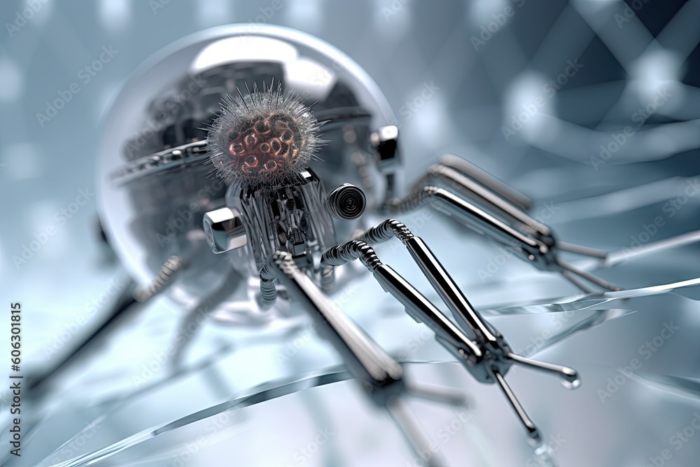 nanorobot's remarkable abilities hold the promise of revolutionizing cancer treatment. By combining technological innovation with the complexities of biology. AI-generated Generative AI nanorobot's remarkable abilities hold the promise of revolutionizing cancer treatment. By combining technological innovation with the complexities of biology. AI-generated Generative AI