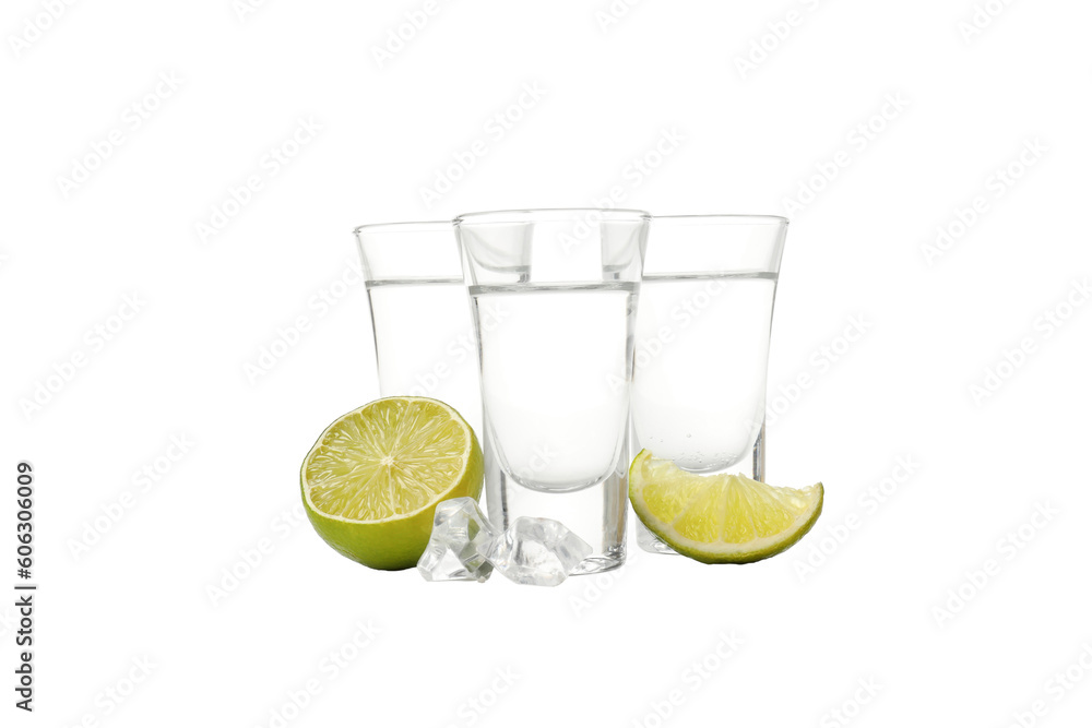 Fototapeta premium PNG, Concept of strong alcohol drink, vodka