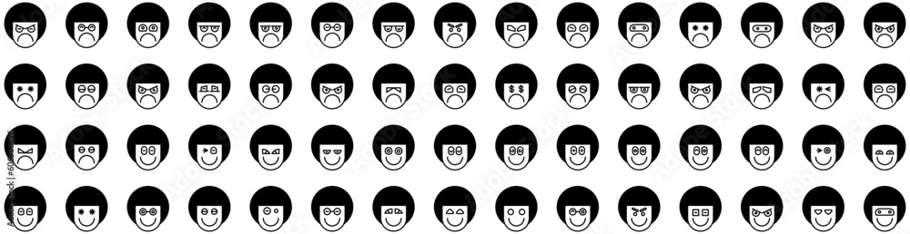 Set Of Emoticon Icons Isolated Silhouette Solid Icon With Icon, Symbol, Sign, Emoticon, Face, Set, Vector Infographic Simple Vector Illustration Logo Set Of Emoticon Icons Isolated Silhouette Solid Icon With Icon, Symbol, Sign, Emoticon, Face, Set, Vector Infographic Simple Vector Illustration Logo