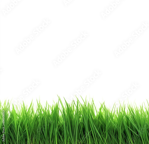 Grass isolated on white with copy space