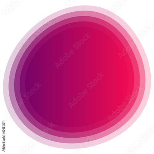 Blur Gradient Red Irregular Freeform Organic Shape