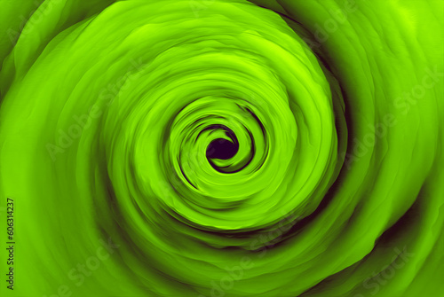 Green multi colored swirl tsunami wave background