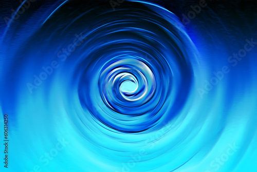 Blue, cyan swirl tsunami tornado wave background