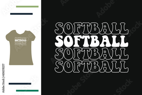 Softball mom t shirt design