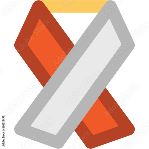 Breast Cancer Ribbon Bold Vector Icon

