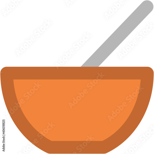 Mortar and pestle icon vector 