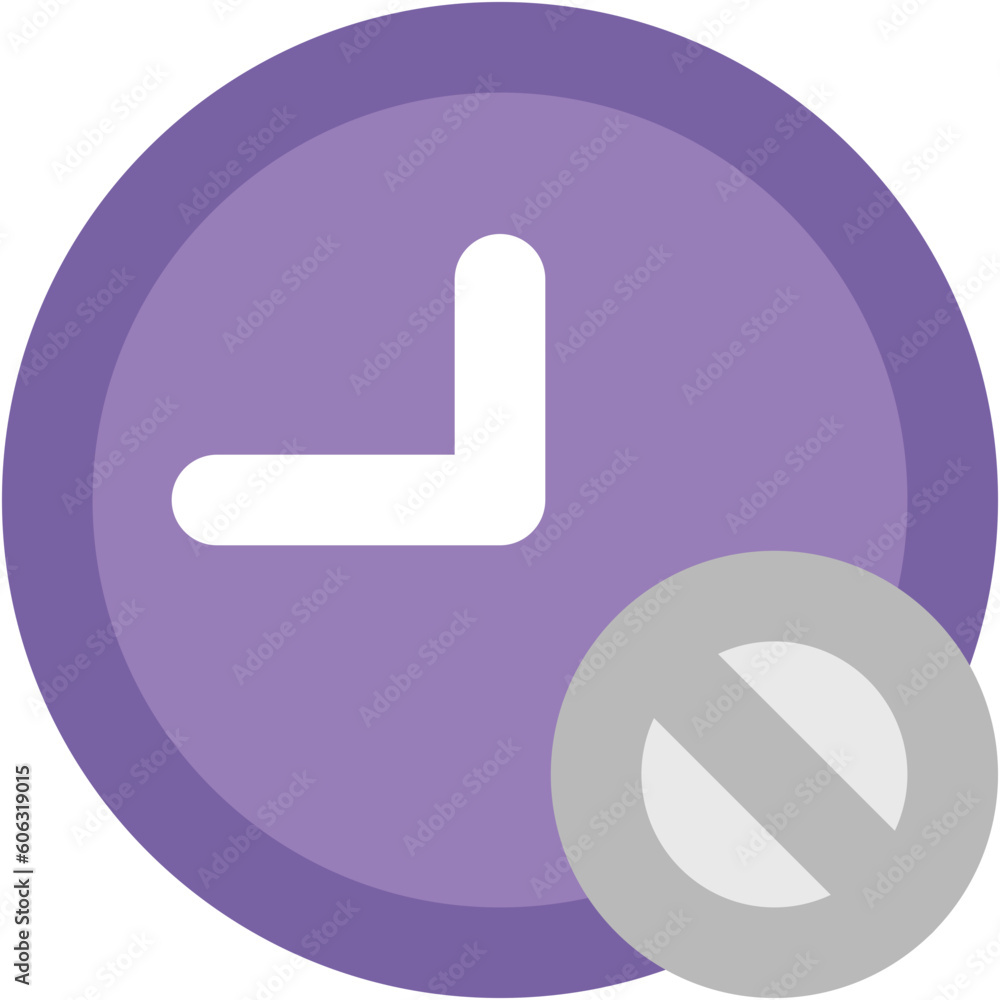 Editable icon design of clock Editable icon design of clock