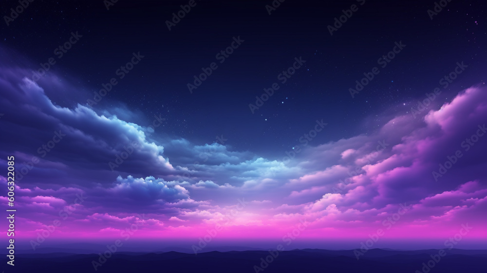 custom made wallpaper toronto digitalViolet neon glow sky background