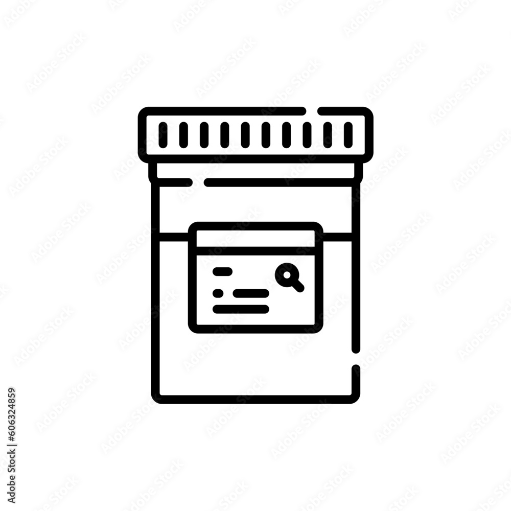urine sample icon with black color urine sample icon with black color