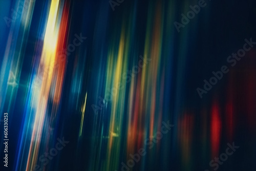 Diffraction Grading Effect Overlays. Prismatic Holographic Color, Abstract Light Refraction, Beautifully Blurred Photo Design, Old Spectral Rainbow Distortions