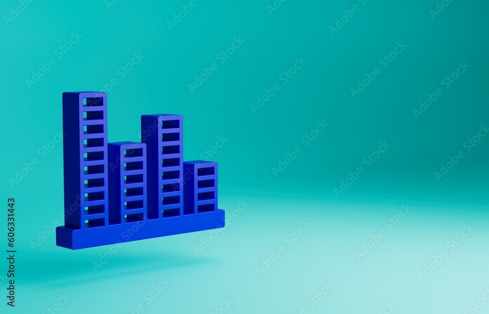 Blue Music equalizer icon isolated on blue background. Sound wave. Audio digital equalizer technology, console panel, pulse musical. Minimalism concept. 3D render illustration Blue Music equalizer icon isolated on blue background. Sound wave. Audio digital equalizer technology, console panel, pulse musical. Minimalism concept. 3D render illustration