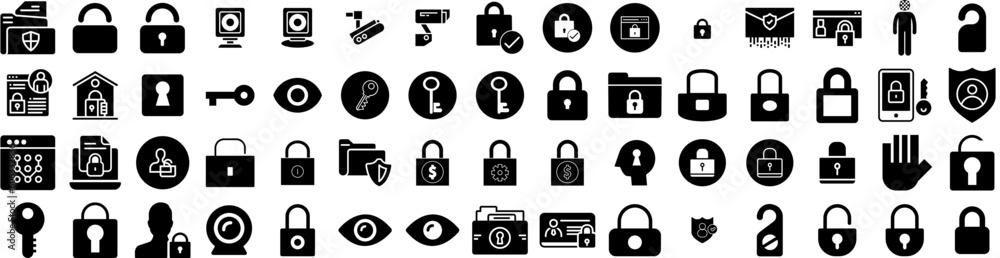 Set Of Privacy Icons Isolated Silhouette Solid Icon With Information, Safety, Technology, Protect, Security, Privacy, Digital Infographic Simple Vector Illustration Logo Set Of Privacy Icons Isolated Silhouette Solid Icon With Information, Safety, Technology, Protect, Security, Privacy, Digital Infographic Simple Vector Illustration Logo