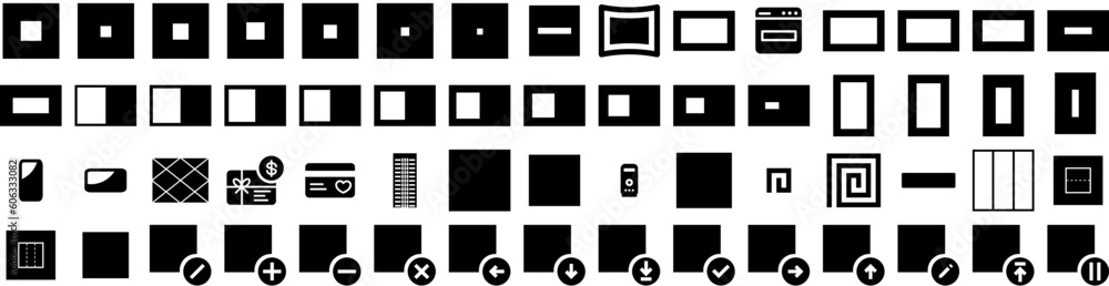Set Of Rectangle Icons Isolated Silhouette Solid Icon With Design, Set, Square, Rectangle, Shape, Vector, Background Infographic Simple Vector Illustration Logo Set Of Rectangle Icons Isolated Silhouette Solid Icon With Design, Set, Square, Rectangle, Shape, Vector, Background Infographic Simple Vector Illustration Logo