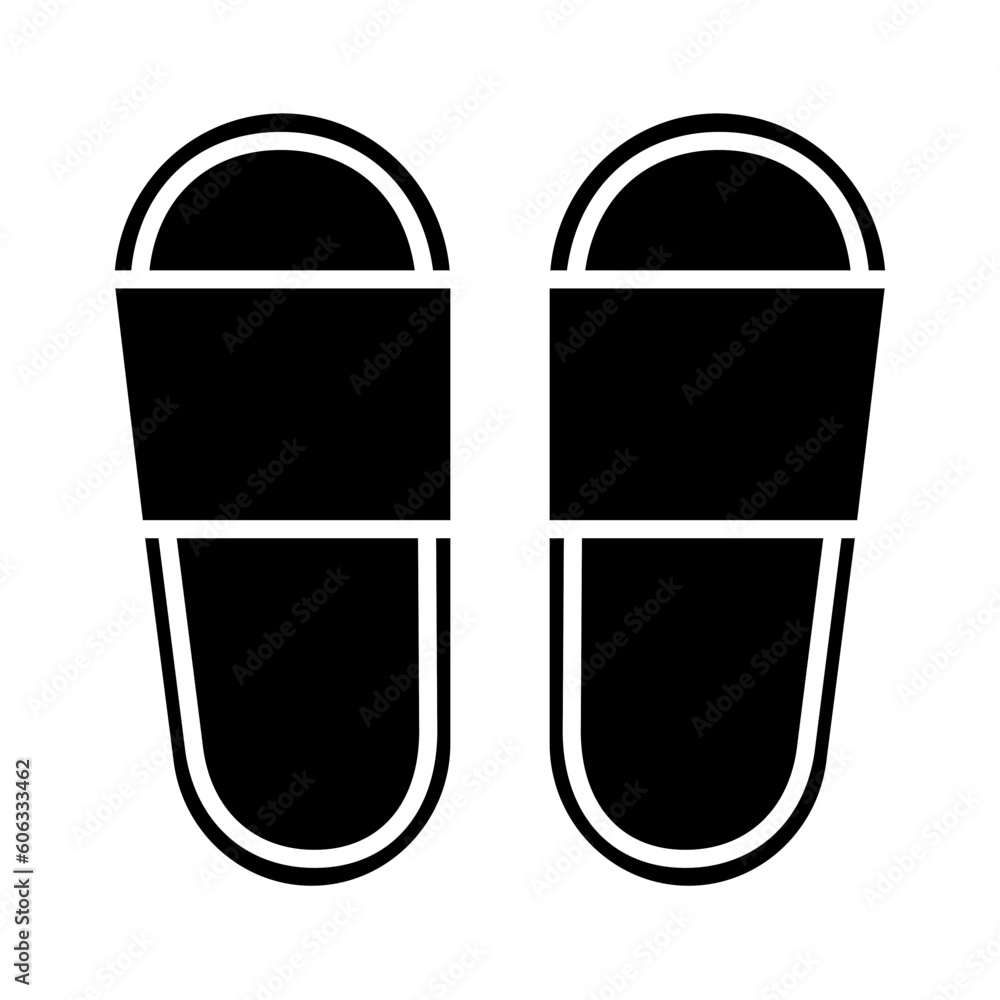 Solid SLIPPERS design vector icon design vector line icon svg Solid SLIPPERS design vector icon design vector line icon svg