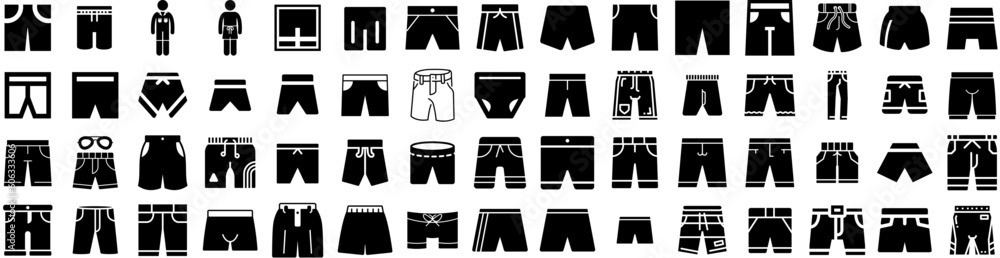 Set Of Shorts Icons Isolated Silhouette Solid Icon With Fashion, Illustration, Wear, Template, Shorts, Apparel, Vector Infographic Simple Vector Illustration Logo Set Of Shorts Icons Isolated Silhouette Solid Icon With Fashion, Illustration, Wear, Template, Shorts, Apparel, Vector Infographic Simple Vector Illustration Logo