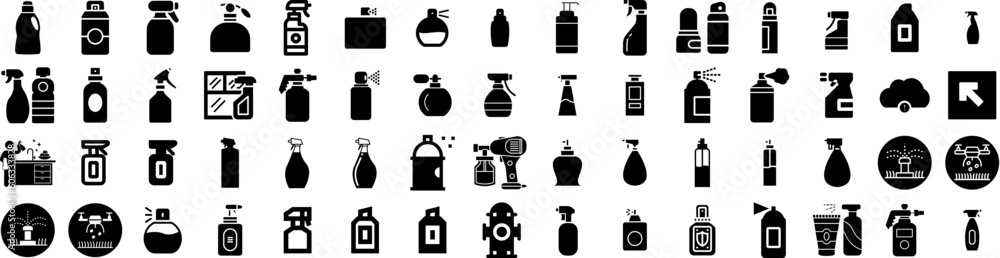 Set Of Spray Icons Isolated Silhouette Solid Icon With Vector, Background, Black, Abstract, Spray, Splash, Isolated Infographic Simple Vector Illustration Logo Set Of Spray Icons Isolated Silhouette Solid Icon With Vector, Background, Black, Abstract, Spray, Splash, Isolated Infographic Simple Vector Illustration Logo