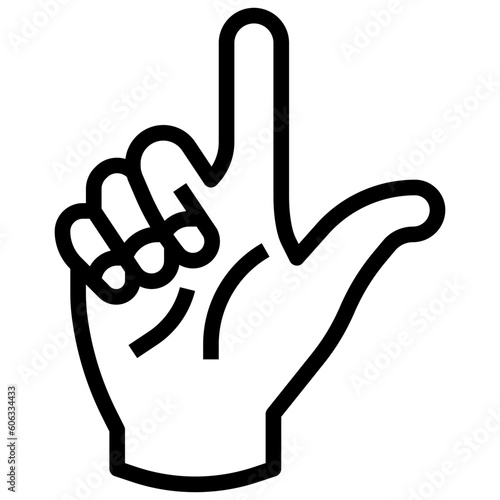 Loser line icon,linear,outline,graphic,illustration