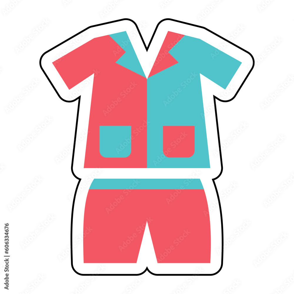 Sticker PAJAMAS design vector icon design vector line icon svg Sticker PAJAMAS design vector icon design vector line icon svg