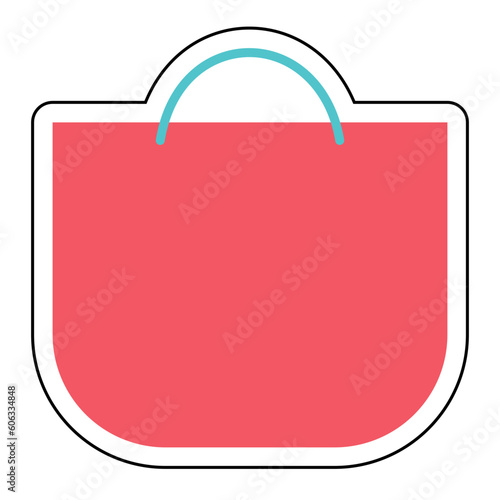 Sticker TOTEBAG design vector icon design vector line icon svg