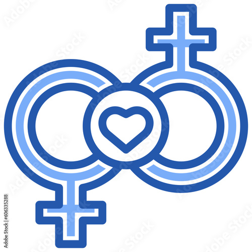lesbians filled outline icon,linear,outline,graphic,illustration
