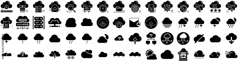 Set Of Cloud Icons Isolated Silhouette Solid Icon With Air, White, Blue, Background, Sky, Cloud, Vector Infographic Simple Vector Illustration Logo Set Of Cloud Icons Isolated Silhouette Solid Icon With Air, White, Blue, Background, Sky, Cloud, Vector Infographic Simple Vector Illustration Logo