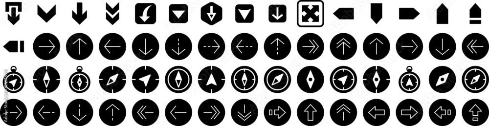 Set Of Direction Icons Isolated Silhouette Solid Icon With Background, Illustration, Sign, Vector, Direction, Symbol, Arrow Infographic Simple Vector Illustration Logo Set Of Direction Icons Isolated Silhouette Solid Icon With Background, Illustration, Sign, Vector, Direction, Symbol, Arrow Infographic Simple Vector Illustration Logo