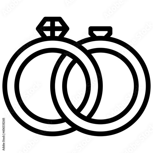 wedding ring filled outline icon,linear,outline,graphic,illustration