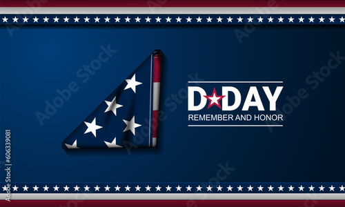 D-Day Normandy Landings June 06 Background Vector illustration