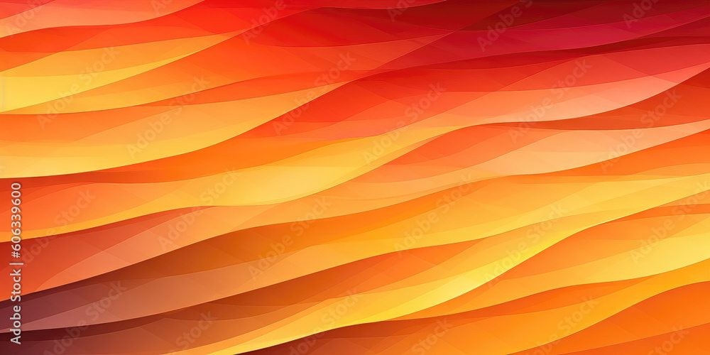 abstract background with smooth lines in orange and yellow colors