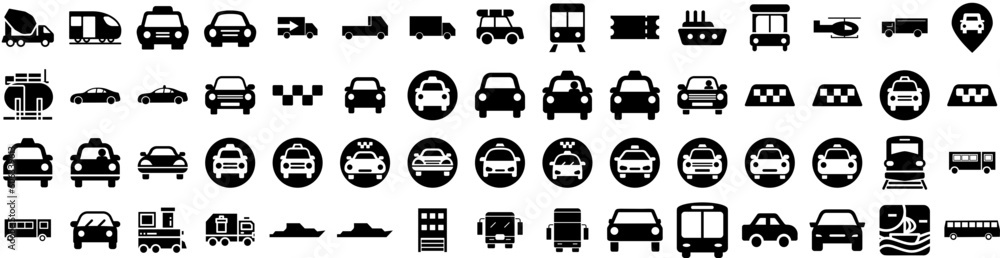 Set Of Transportation Icons Isolated Silhouette Solid Icon With Cargo, Plane, Truck, Traffic, Transport, Ship, Transportation Infographic Simple Vector Illustration Logo Set Of Transportation Icons Isolated Silhouette Solid Icon With Cargo, Plane, Truck, Traffic, Transport, Ship, Transportation Infographic Simple Vector Illustration Logo