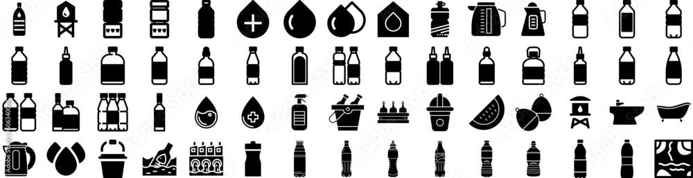 Set Of Water Icons Isolated Silhouette Solid Icon With Nature, Clean, Transparent, Water, Blue, Liquid, Background Infographic Simple Vector Illustration Logo Set Of Water Icons Isolated Silhouette Solid Icon With Nature, Clean, Transparent, Water, Blue, Liquid, Background Infographic Simple Vector Illustration Logo