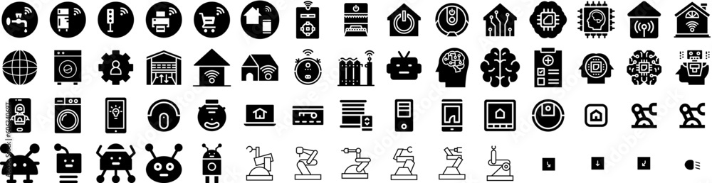 Set Of Automation Icons Isolated Silhouette Solid Icon With Business, Automation, Innovation, Technology, System, Management, Process Infographic Simple Vector Illustration Logo Set Of Automation Icons Isolated Silhouette Solid Icon With Business, Automation, Innovation, Technology, System, Management, Process Infographic Simple Vector Illustration Logo