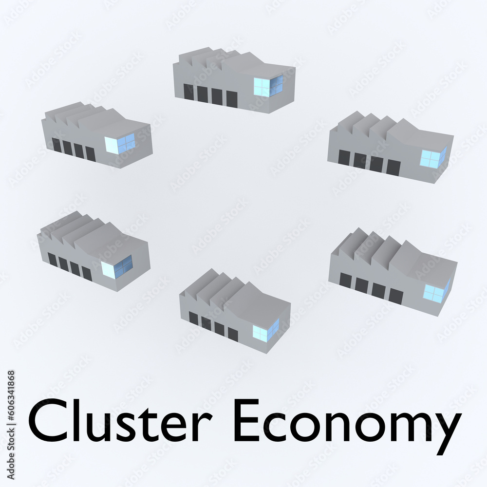 Cluster Economy concept Cluster Economy concept