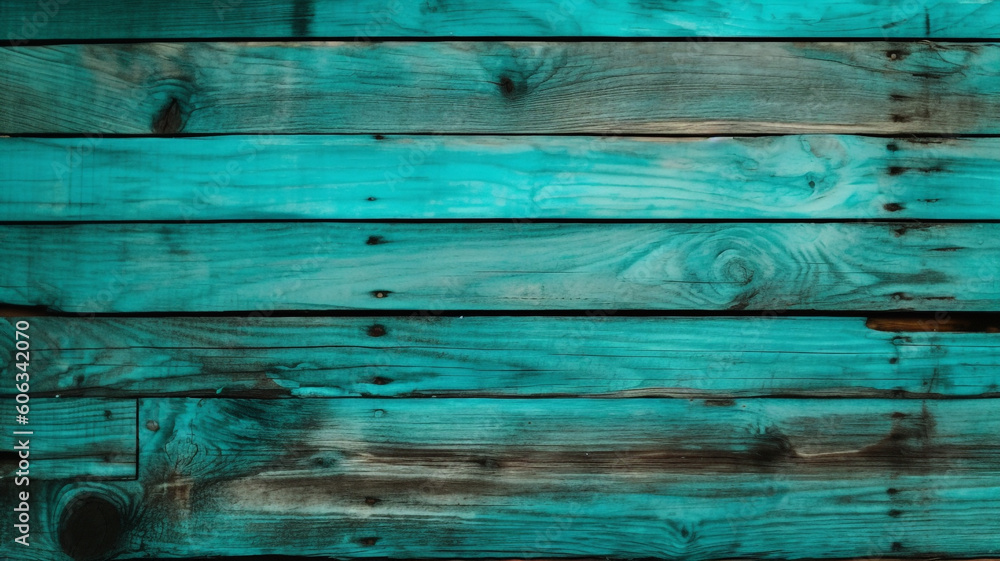 turquoise wood background created using generative Ai tools