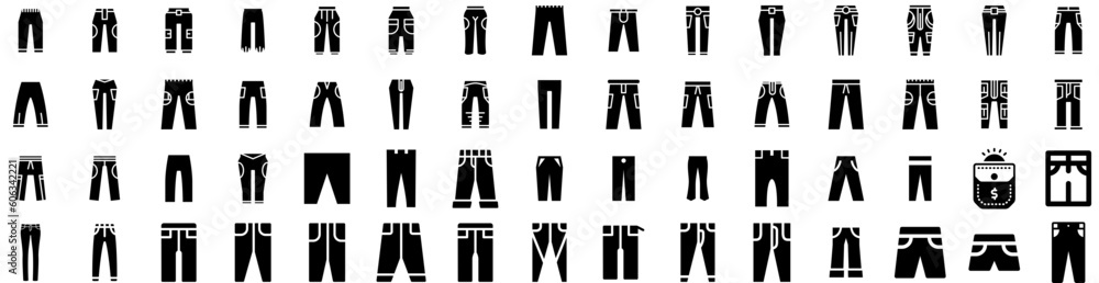 Set Of Jeans Icons Isolated Silhouette Solid Icon With Denim, Jeans, Fabric, Textile, Blue, Fashion, Cloth Infographic Simple Vector Illustration Logo Set Of Jeans Icons Isolated Silhouette Solid Icon With Denim, Jeans, Fabric, Textile, Blue, Fashion, Cloth Infographic Simple Vector Illustration Logo