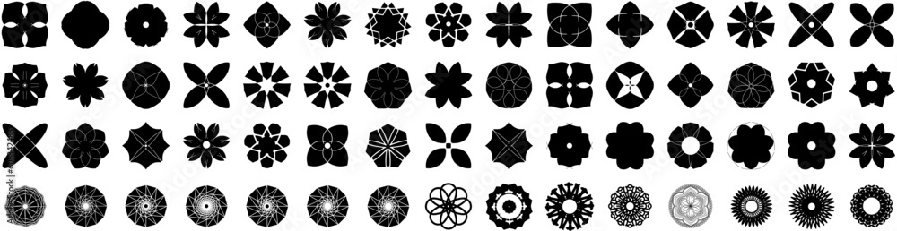 Set Of Mandala Icons Isolated Silhouette Solid Icon With Decoration, Mandala, Element, Ornament, Floral, Flower, Design Infographic Simple Vector Illustration Logo Set Of Mandala Icons Isolated Silhouette Solid Icon With Decoration, Mandala, Element, Ornament, Floral, Flower, Design Infographic Simple Vector Illustration Logo