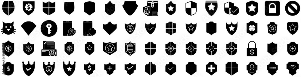 Set Of Prevent Icons Isolated Silhouette Solid Icon With Medical, Infection, Coronavirus, Health, Virus, Protection, Flu Infographic Simple Vector Illustration Logo