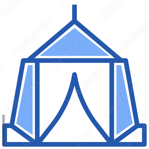 jaima tent line icon,linear,outline,graphic,illustration