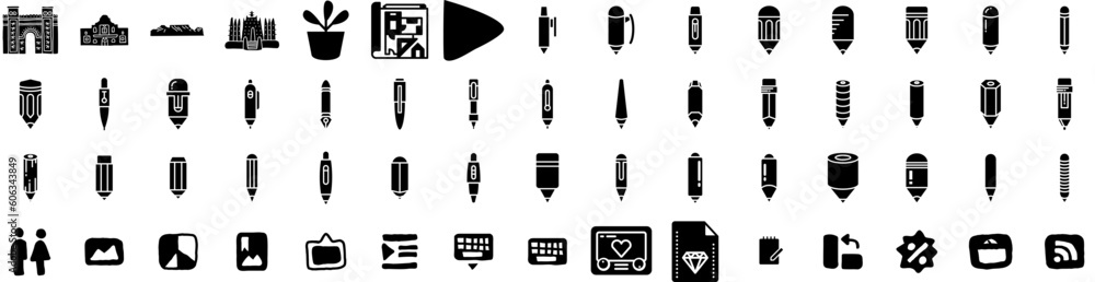 Set Of Sketch Icons Isolated Silhouette Solid Icon With Drawing, Sketch, Design, Doodle, Vector, Illustration, Set Infographic Simple Vector Illustration Logo Set Of Sketch Icons Isolated Silhouette Solid Icon With Drawing, Sketch, Design, Doodle, Vector, Illustration, Set Infographic Simple Vector Illustration Logo