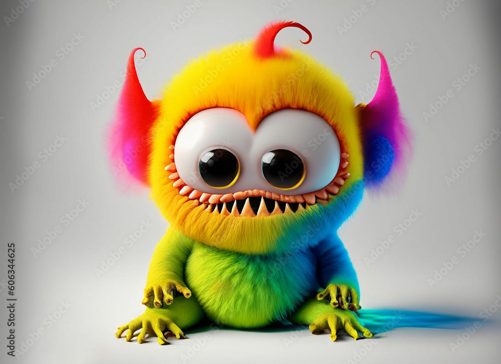 Cartoon Monsters collection. Vector set of cartoon monsters isolated. Design for print, party decoration, t-shirt, illustration, logo, emblem or sticker Cartoon Monsters collection. Vector set of cartoon monsters isolated. Design for print, party decoration, t-shirt, illustration, logo, emblem or sticker