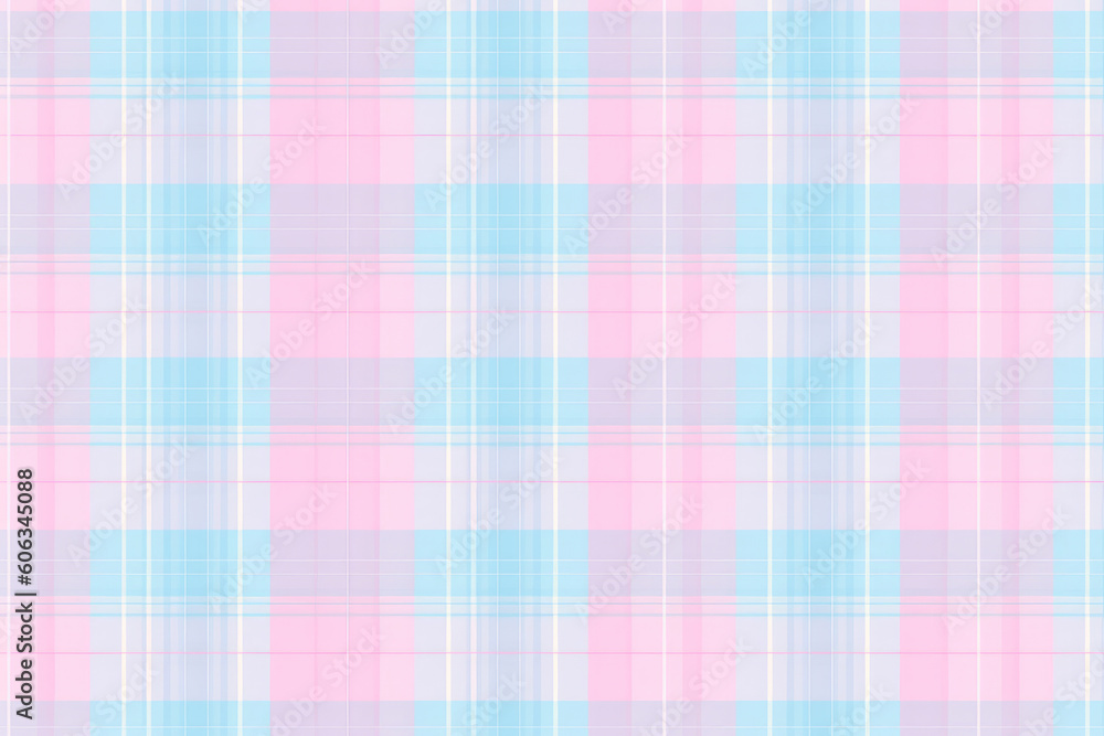 pastel pink and blue tartan plaid pattern