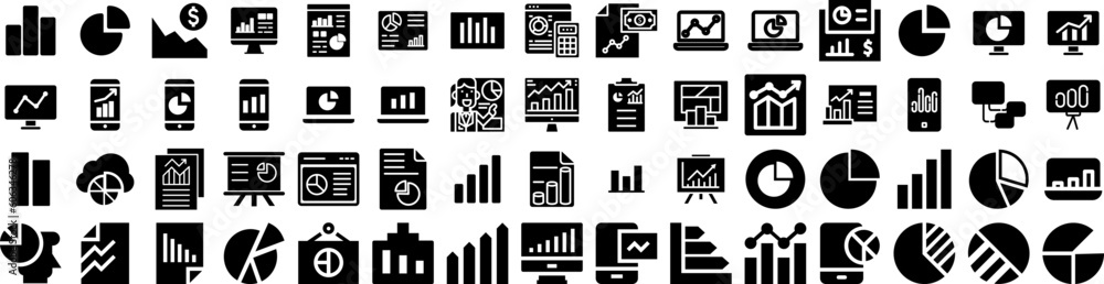 Set Of Graph Icons Isolated Silhouette Solid Icon With Graph, Finance, Financial, Business, Chart, Diagram, Data Infographic Simple Vector Illustration Logo Set Of Graph Icons Isolated Silhouette Solid Icon With Graph, Finance, Financial, Business, Chart, Diagram, Data Infographic Simple Vector Illustration Logo