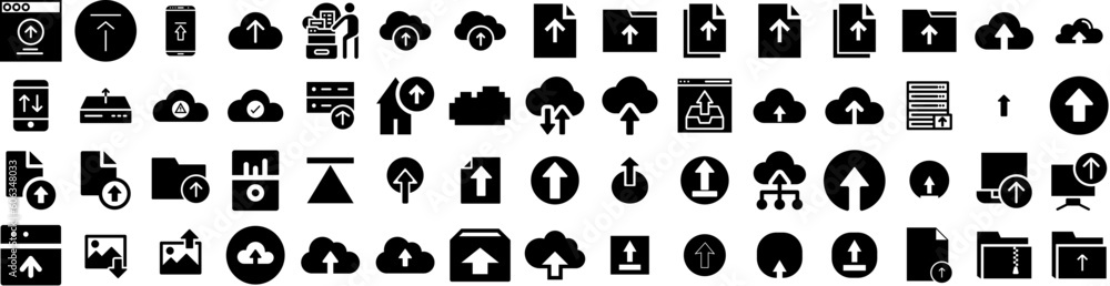 Set Of Upload Icons Isolated Silhouette Solid Icon With Vector, Internet, Technology, Icon, Upload, Website, Web Infographic Simple Vector Illustration Logo Set Of Upload Icons Isolated Silhouette Solid Icon With Vector, Internet, Technology, Icon, Upload, Website, Web Infographic Simple Vector Illustration Logo