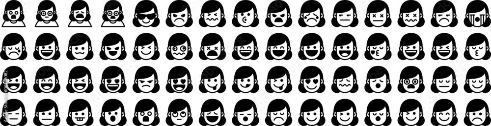 Set Of Woman Icons Isolated Silhouette Solid Icon With Beautiful, Girl, Female, Young, Woman, Background, Happy Infographic Simple Vector Illustration Logo Set Of Woman Icons Isolated Silhouette Solid Icon With Beautiful, Girl, Female, Young, Woman, Background, Happy Infographic Simple Vector Illustration Logo