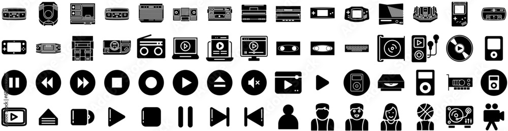 Set Of Player Icons Isolated Silhouette Solid Icon With Man, Sport, Play, Action, Player, Soccer, Football Infographic Simple Vector Illustration Logo Set Of Player Icons Isolated Silhouette Solid Icon With Man, Sport, Play, Action, Player, Soccer, Football Infographic Simple Vector Illustration Logo