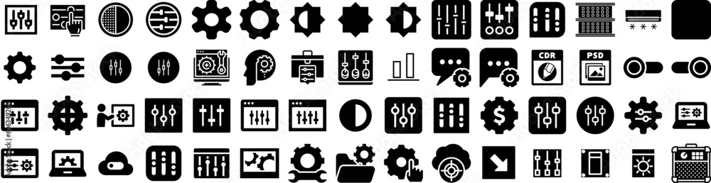 Set Of Adjust Icons Isolated Silhouette Solid Icon With Switch, Technology, Adjust, Adjustment, Modern, Control, Button Infographic Simple Vector Illustration Logo Set Of Adjust Icons Isolated Silhouette Solid Icon With Switch, Technology, Adjust, Adjustment, Modern, Control, Button Infographic Simple Vector Illustration Logo