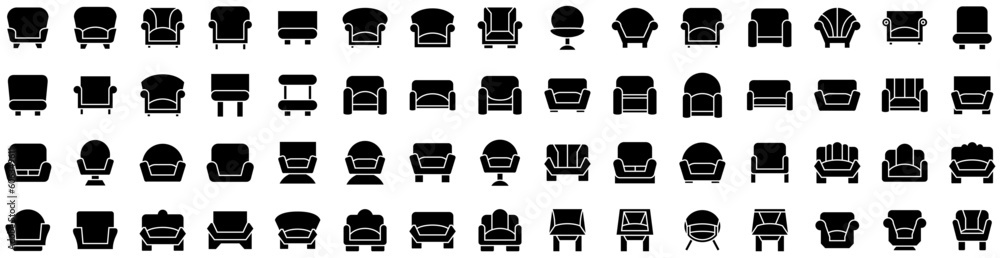 Set Of Chair Icons Isolated Silhouette Solid Icon With Furniture, Armchair, Interior, Seat, Design, Chair, Isolated Infographic Simple Vector Illustration Logo Set Of Chair Icons Isolated Silhouette Solid Icon With Furniture, Armchair, Interior, Seat, Design, Chair, Isolated Infographic Simple Vector Illustration Logo