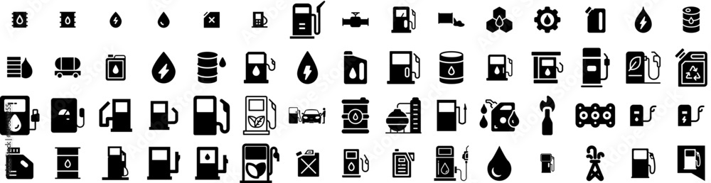 Set Of Petrol Icons Isolated Silhouette Solid Icon With Petrol, Fuel, Energy, Oil, Gas, Gasoline, Station Infographic Simple Vector Illustration Logo Set Of Petrol Icons Isolated Silhouette Solid Icon With Petrol, Fuel, Energy, Oil, Gas, Gasoline, Station Infographic Simple Vector Illustration Logo